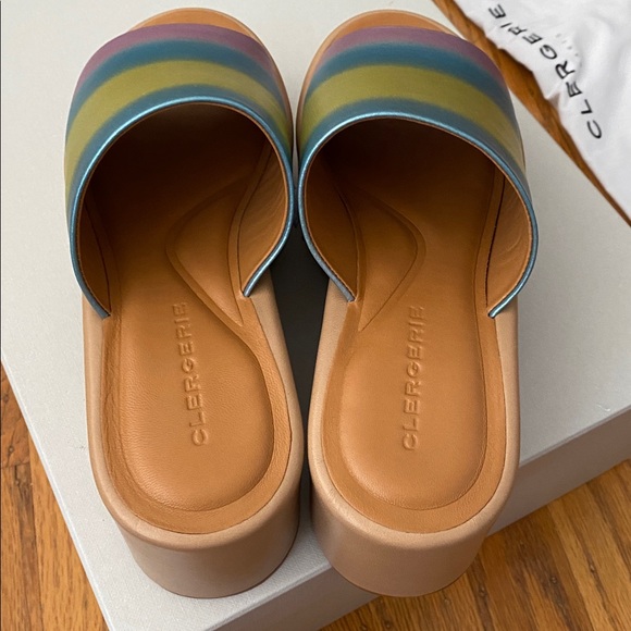 NWT Robert Clergerie First Slide Sandals in Rainbow Pastel - Picture 4 of 8